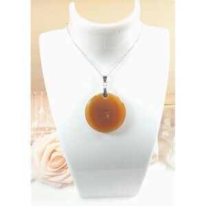 Carnelian Necklace Natural Gemstone Pendant